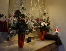 Guest Bathroom Flowers
