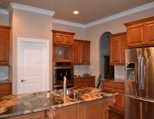Stained Wood Kitchen Overview